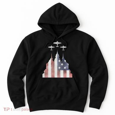 America Plane Patriotic Hoodie