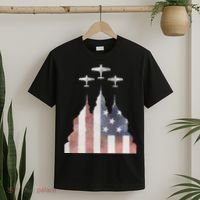 America Plane Patriotic T-Shirt thumb 2