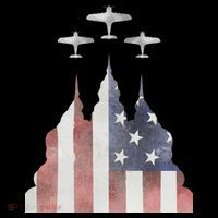 America Plane Patriotic T-Shirt thumb 7