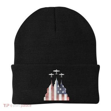America Plane Patriotic Beanie