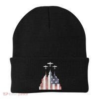 America Plane Patriotic Beanie thumb 0