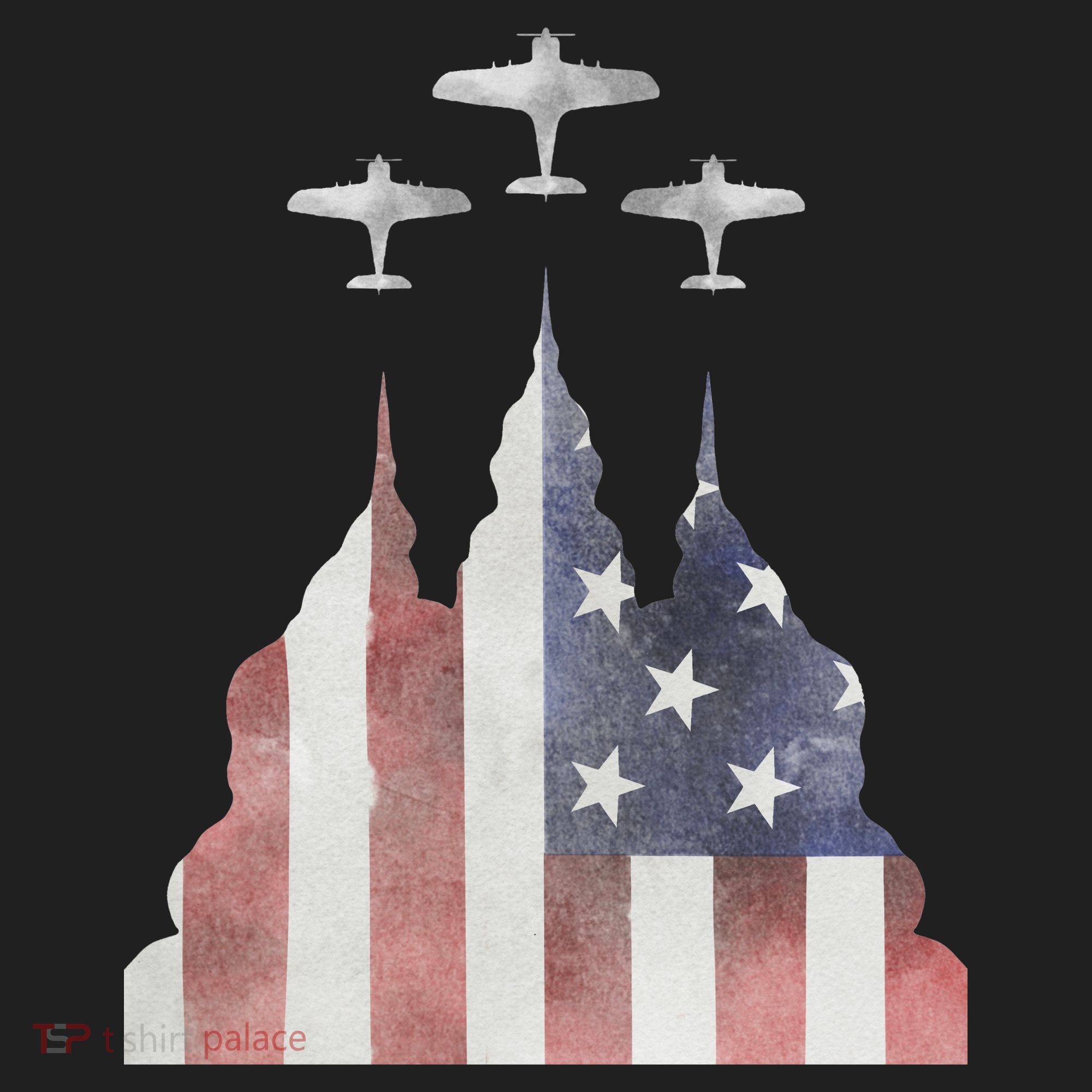 America Plane Patriotic Beanie