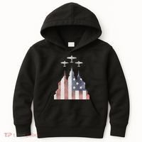 America Plane Patriotic Kids Hoodie thumb 0