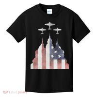 America Plane Patriotic Kids T-Shirt thumb 0