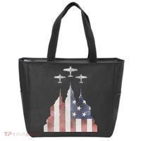 America Plane Patriotic Tote Bag thumb 0