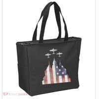 America Plane Patriotic Tote Bag thumb 2