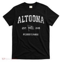 Altoona Pennsylvania Pa Vintage Us Flag Sports T-Shirt thumb 0