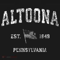 Altoona Pennsylvania Pa Vintage Us Flag Sports T-Shirt thumb 7
