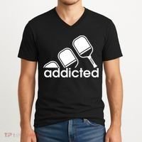 Addicted Pickleball Player V-Neck T-Shirt thumb 2