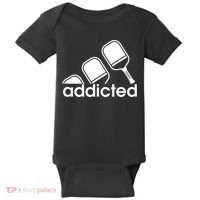Addicted Pickleball Player Baby Bodysuit thumb 0