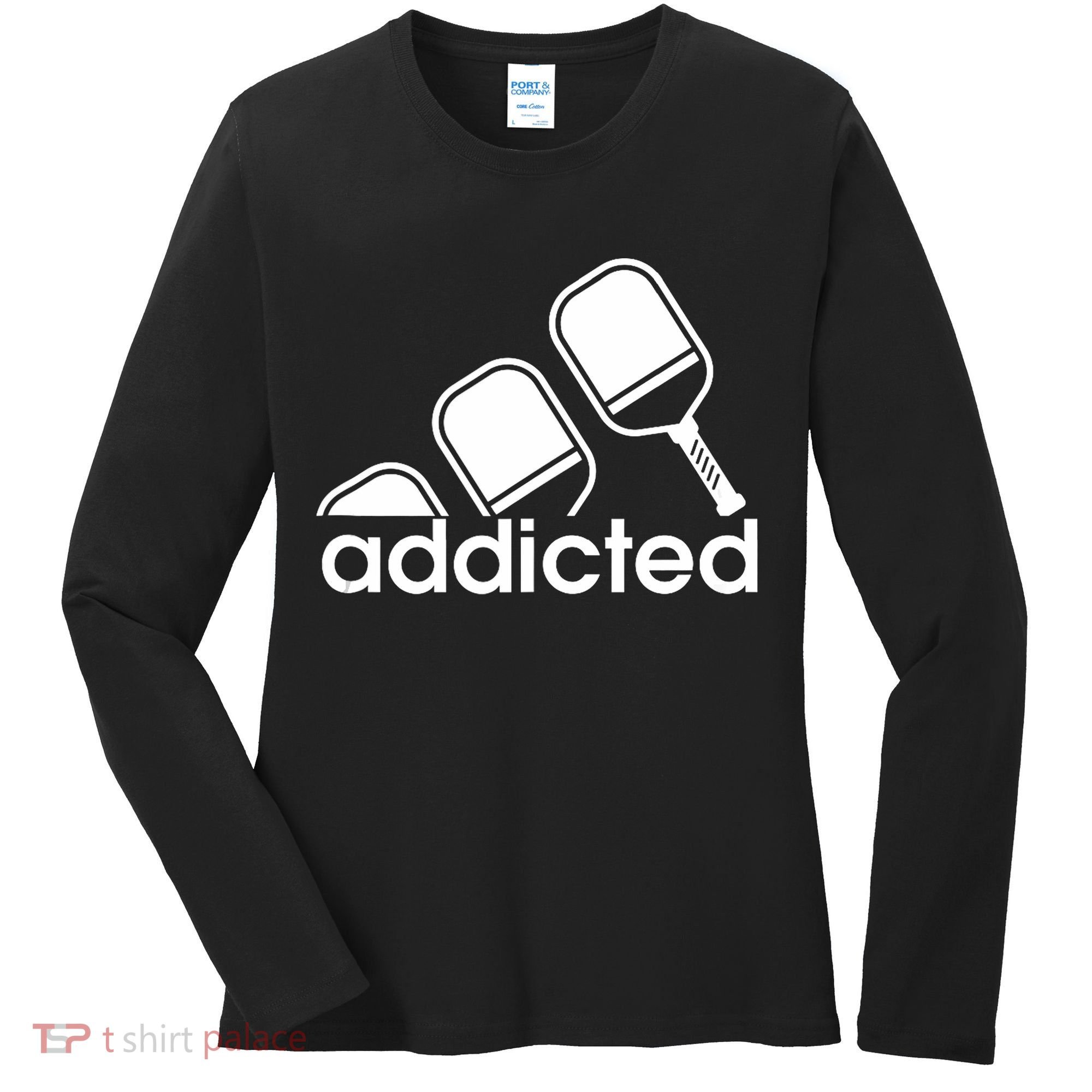 Addicted Pickleball Player Women's Long Sleeve Shirt