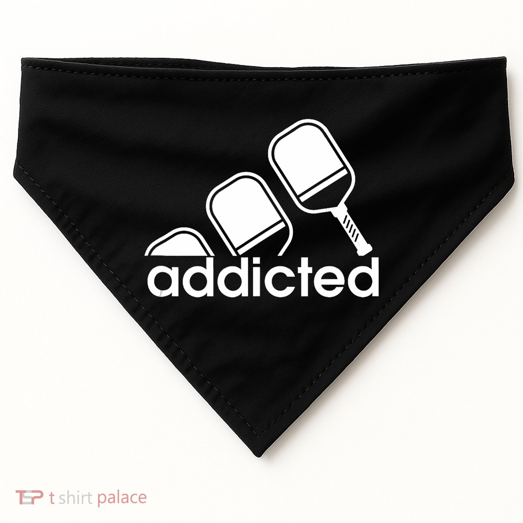 Addicted Pickleball Player USA-Made Doggie Bandana