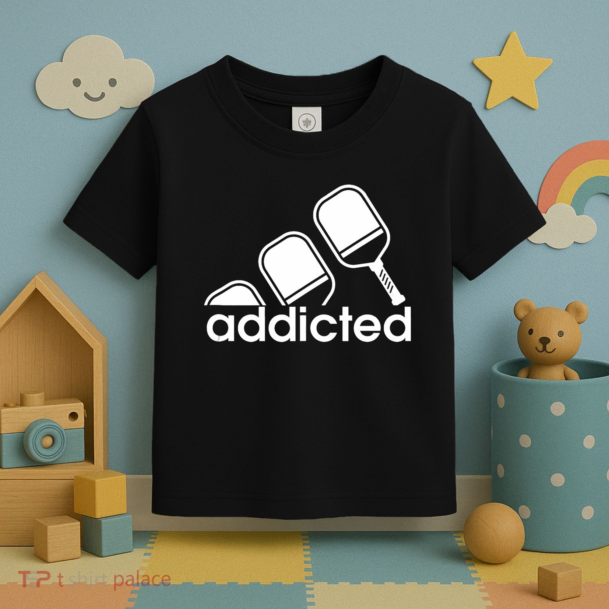 Addicted Pickleball Player Toddler T-Shirt