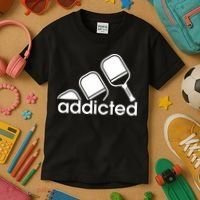 Addicted Pickleball Player Kids T-Shirt thumb 3