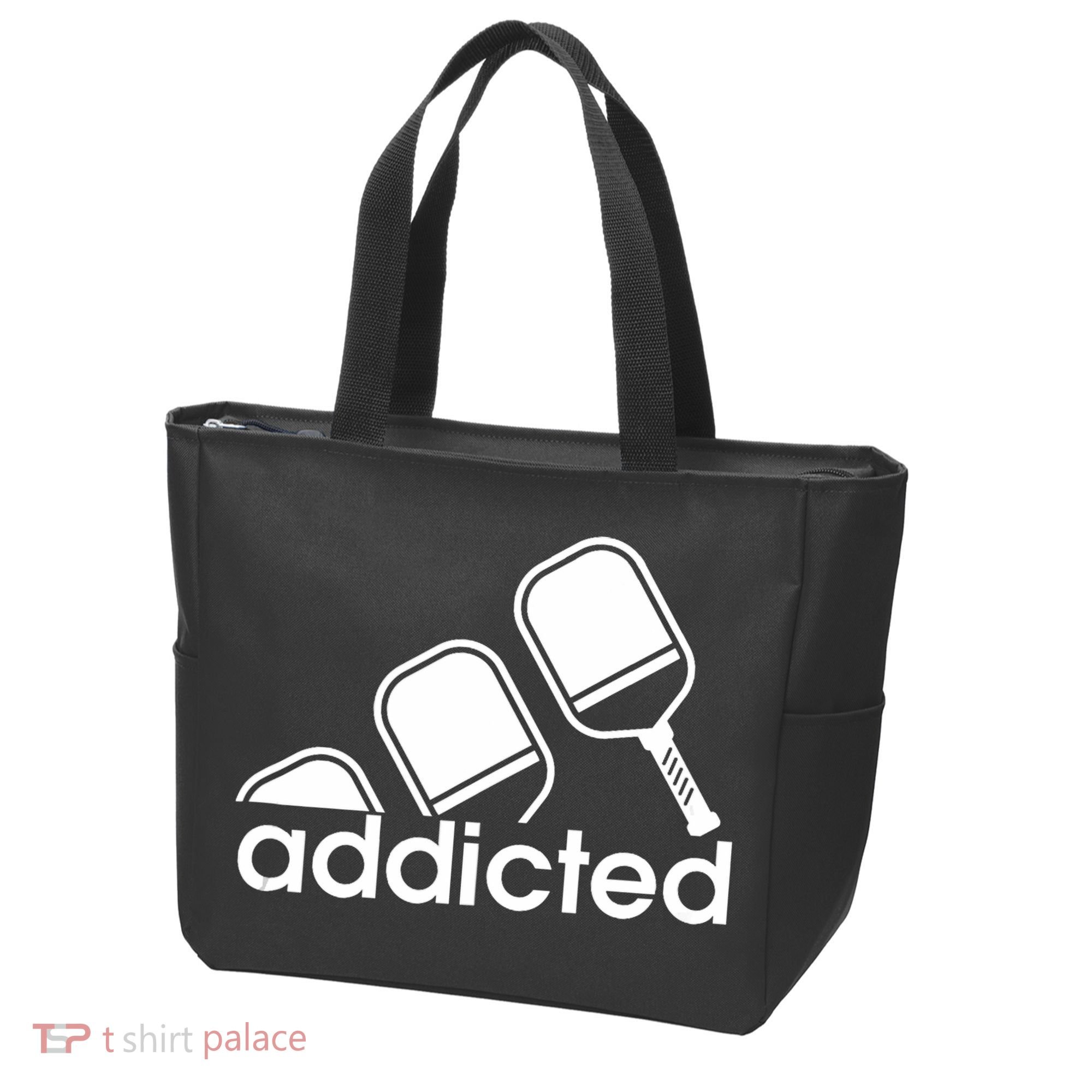 Addicted Pickleball Player Tote Bag