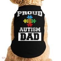 Autism Puzzle Piece Flag Autism Awareness For Dad Doggie Tank thumb 0