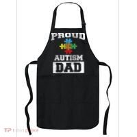 Autism Puzzle Piece Flag Autism Awareness For Dad Apron thumb 0