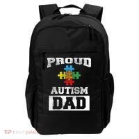 Autism Puzzle Piece Flag Autism Awareness For Dad Backpack thumb 0