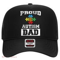Autism Puzzle Piece Flag Autism Awareness For Dad Hat thumb 0