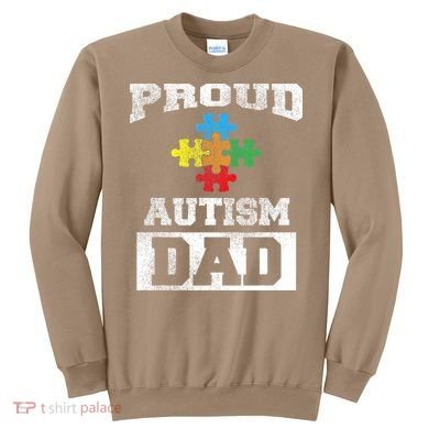 Autism Puzzle Piece Flag Autism Awareness For Dad Sweatshirt