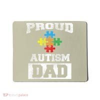 Autism Puzzle Piece Flag Autism Awareness For Dad Mousepad thumb 0
