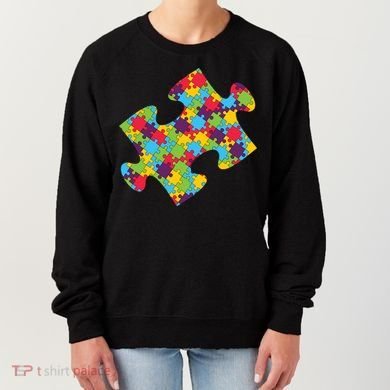 Autism Puzzle Piece Gift Women's Sweatshirt