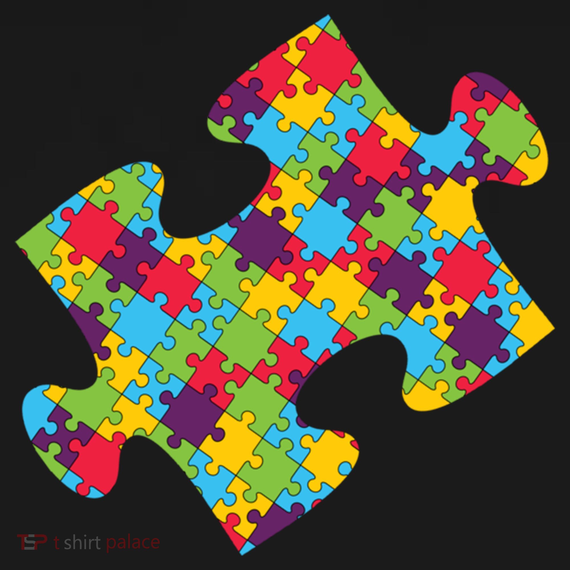 Autism Puzzle Piece Gift Doggie Tank