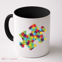 Autism Puzzle Piece Gift Coffee Mug thumb 0