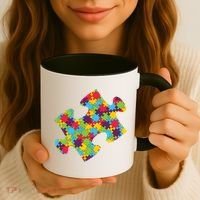 Autism Puzzle Piece Gift Coffee Mug thumb 3