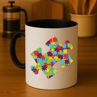 Autism Puzzle Piece Gift Coffee Mug thumb 4
