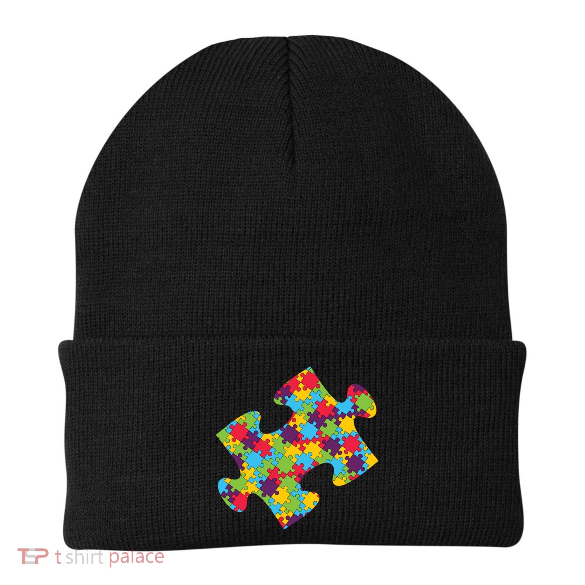 Autism Puzzle Piece Gift Beanie