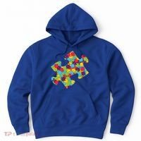 Autism Puzzle Piece Gift Hoodie thumb 0