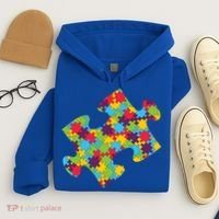 Autism Puzzle Piece Gift Hoodie thumb 4