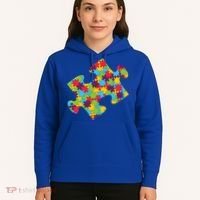 Autism Puzzle Piece Gift Hoodie thumb 5