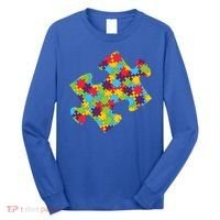 Autism Puzzle Piece Gift Long Sleeve Shirt thumb 0