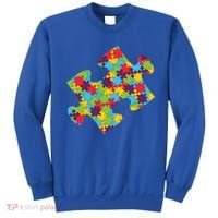 Autism Puzzle Piece Gift Sweatshirt thumb 0