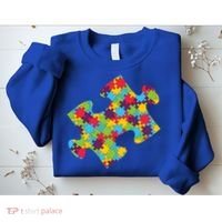 Autism Puzzle Piece Gift Sweatshirt thumb 2