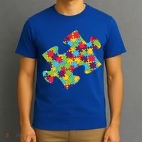 Autism Puzzle Piece Gift T-Shirt thumb 3