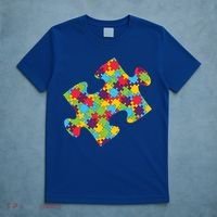 Autism Puzzle Piece Gift T-Shirt thumb 5