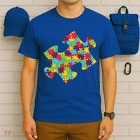 Autism Puzzle Piece Gift T-Shirt thumb 6