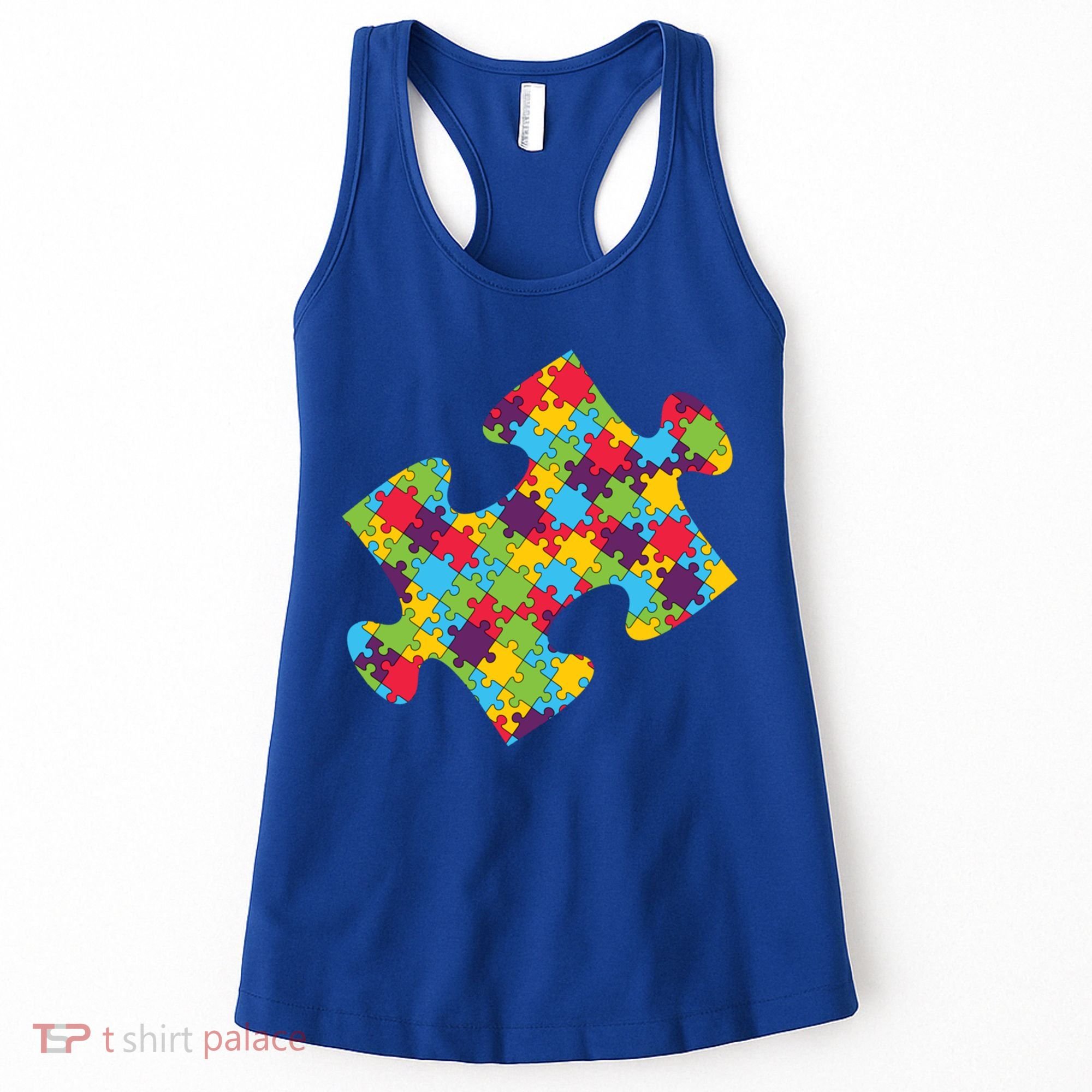 Autism Puzzle Piece Gift Women's Tank Top