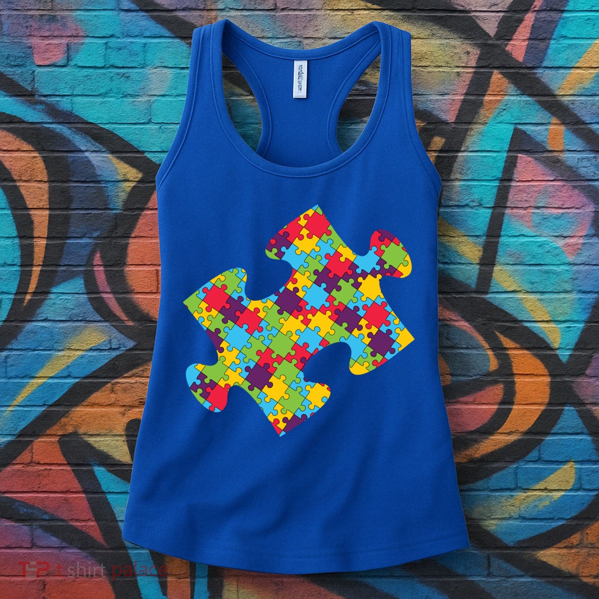 Autism Puzzle Piece Gift Women's Tank Top
