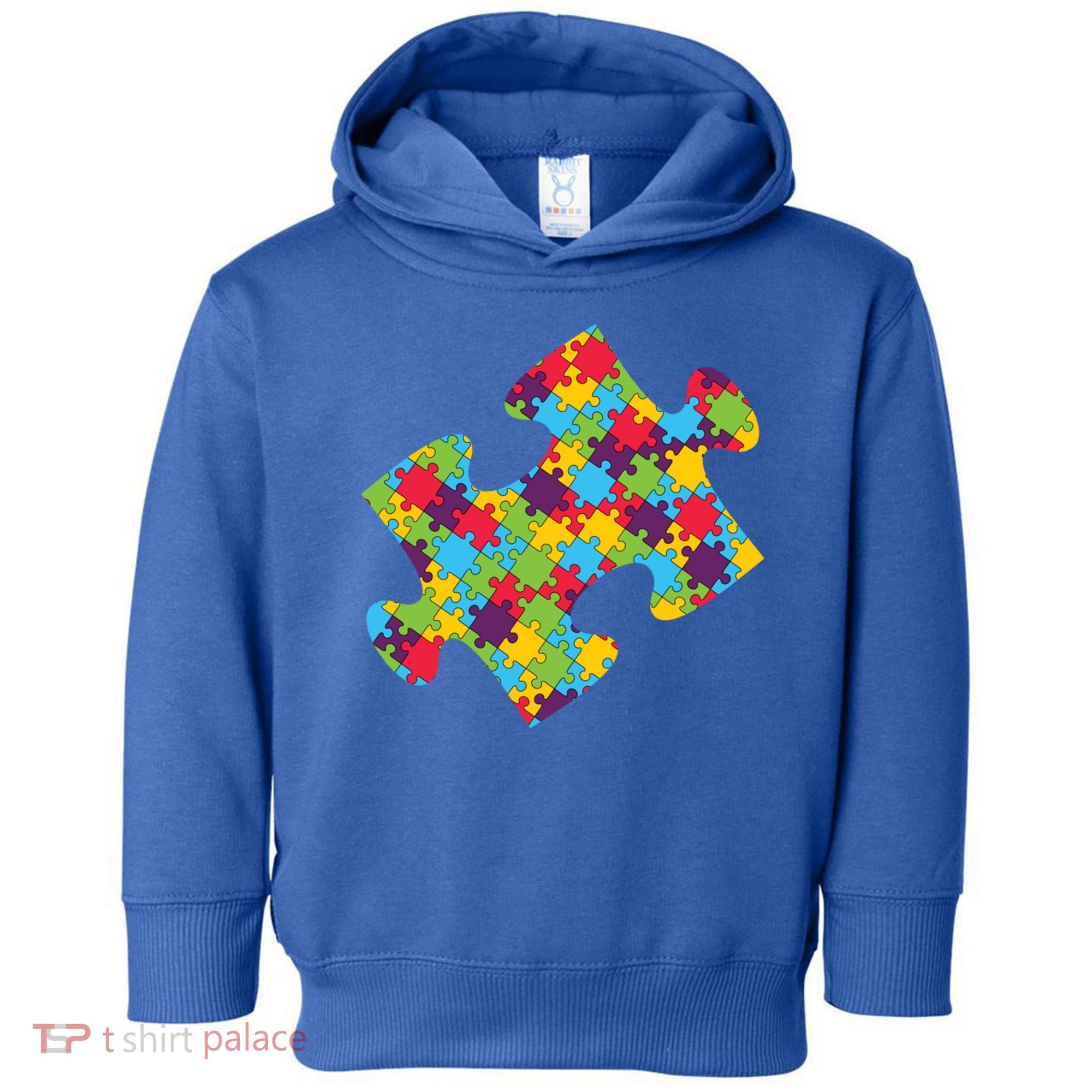 Autism Puzzle Piece Gift Toddler Hoodie