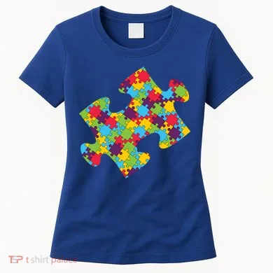 Autism Puzzle Piece Gift Women's T-Shirt