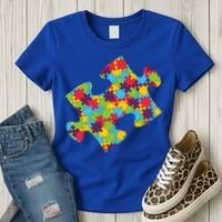 Autism Puzzle Piece Gift Women's T-Shirt thumb 3
