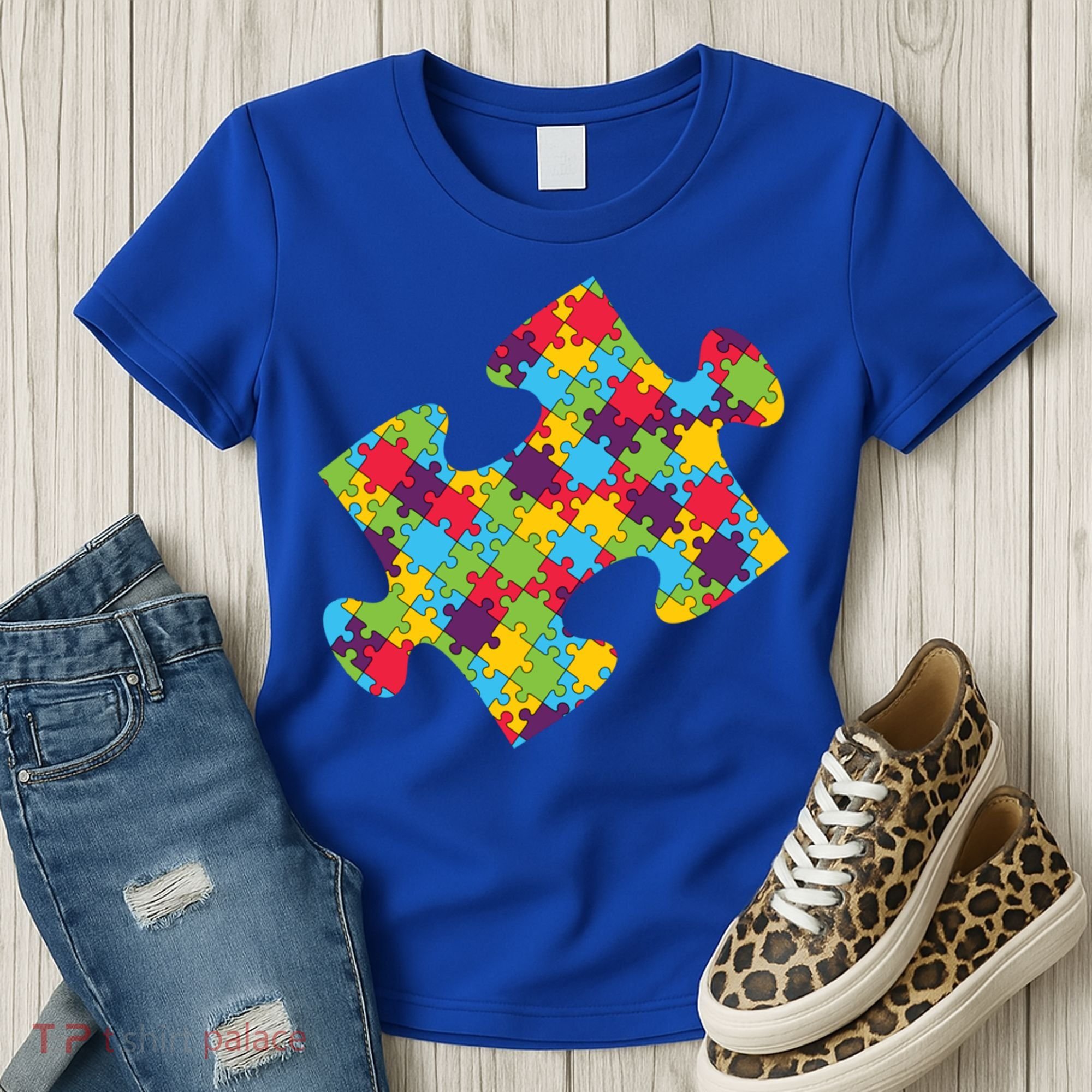 Autism Puzzle Piece Gift Women's T-Shirt
