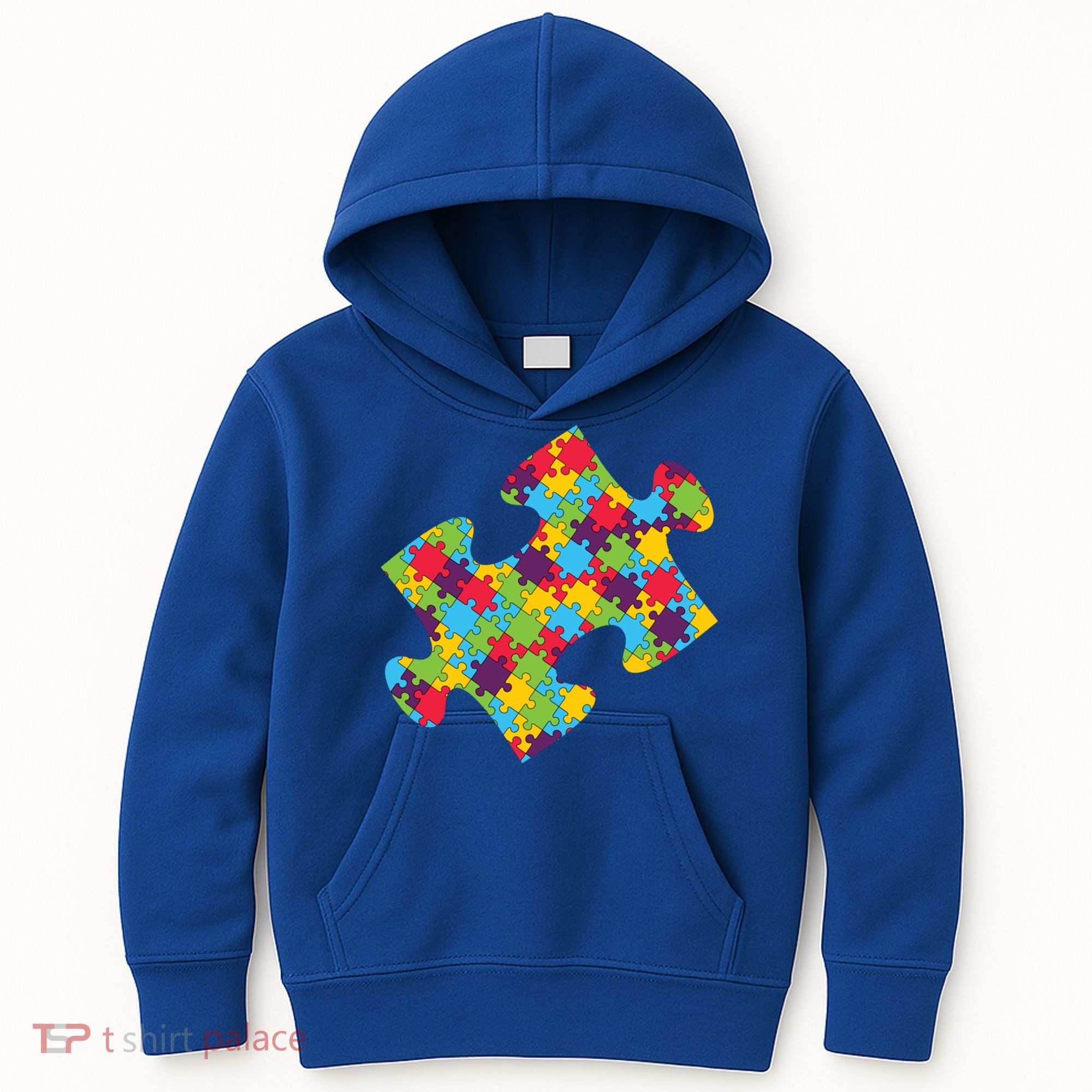Autism Puzzle Piece Gift Kids Hoodie
