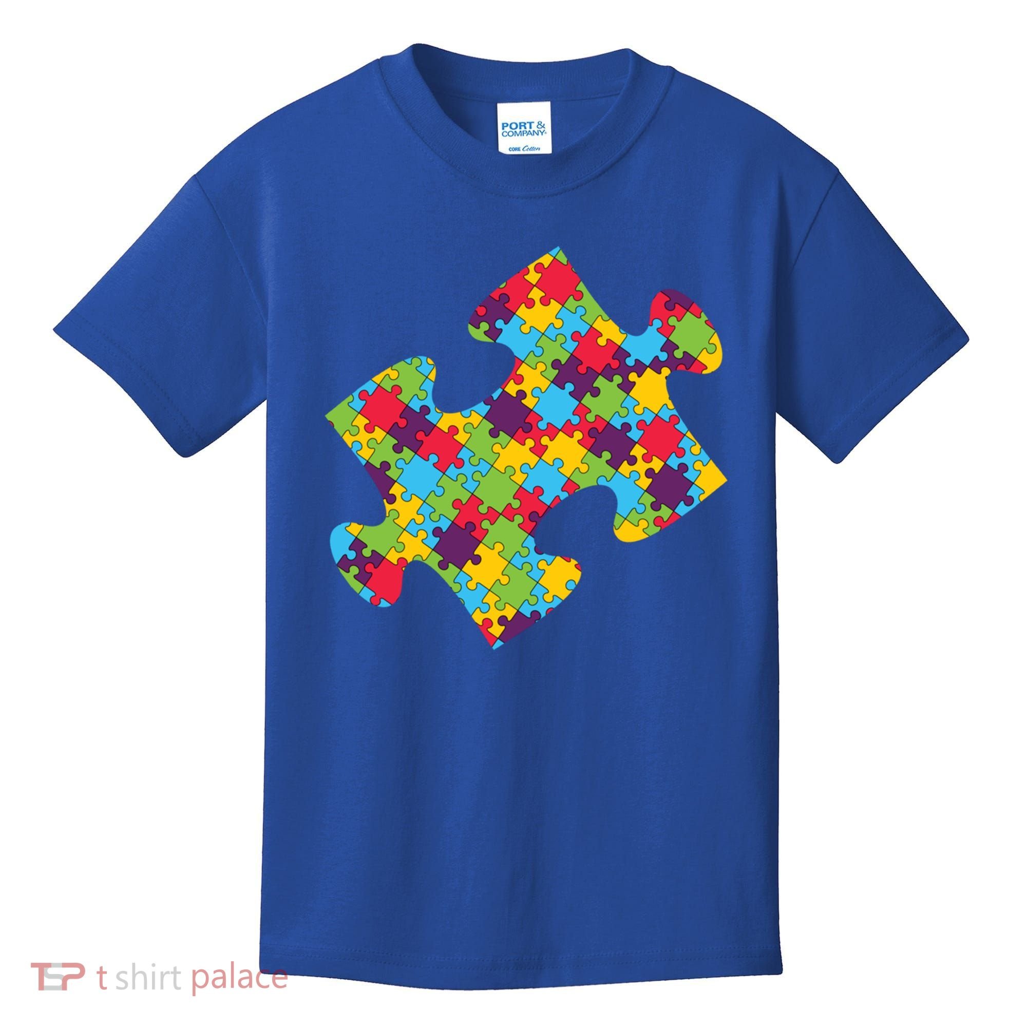 Autism Puzzle Piece Gift Kids T-Shirt