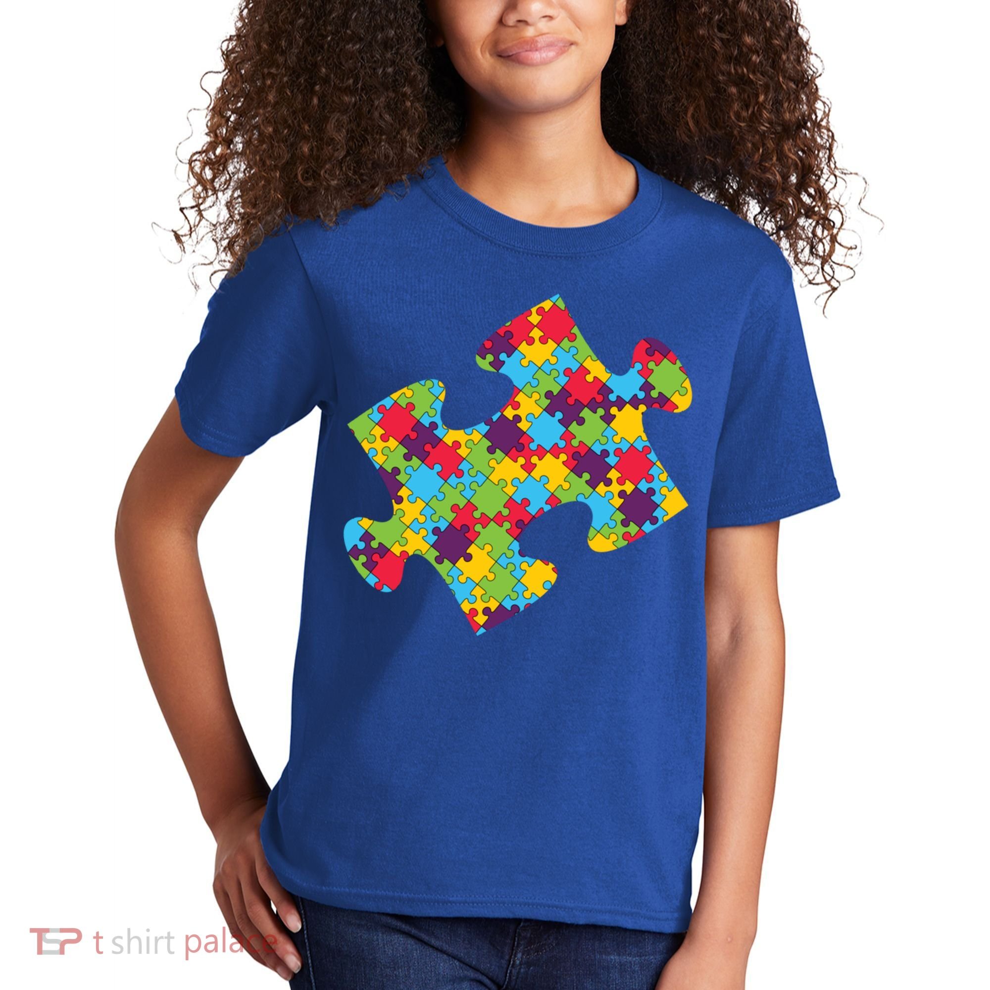 Autism Puzzle Piece Gift Kids T-Shirt