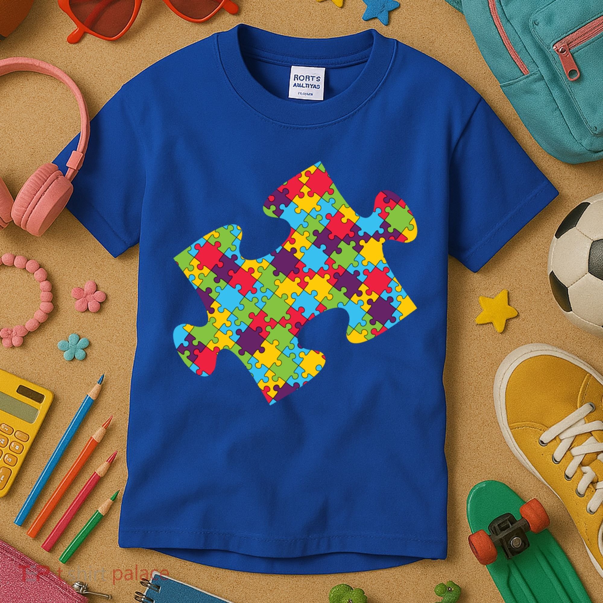 Autism Puzzle Piece Gift Kids T-Shirt